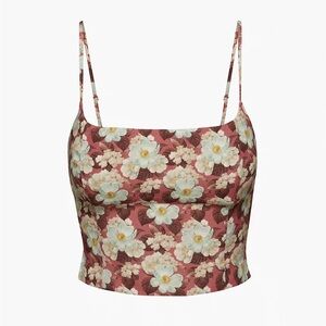 Wilfred (Aritzia) Floral Basel Bustier Top
